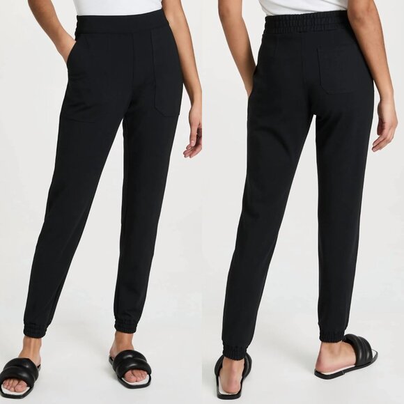Spanx Black Elastic Waist Pull On Perfect Joggers Pants - Picture 1 of 6